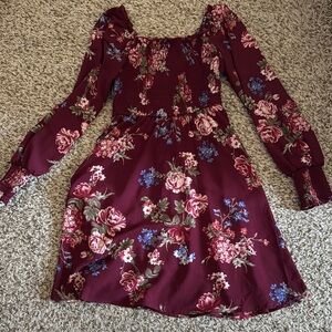 Floral Long Sleeve Dress